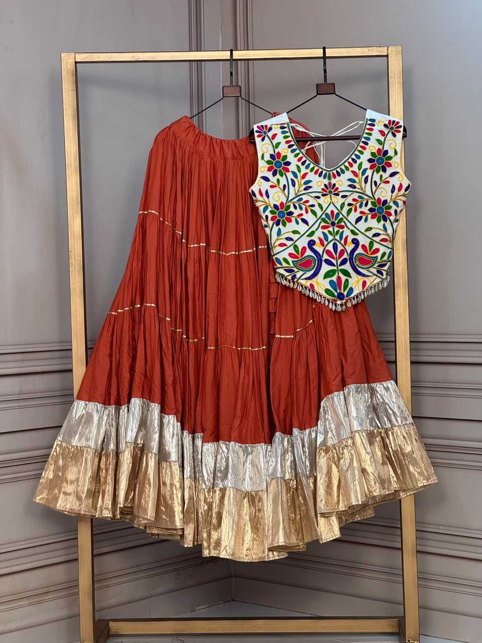 Rayon Designer Lehenga in Violet