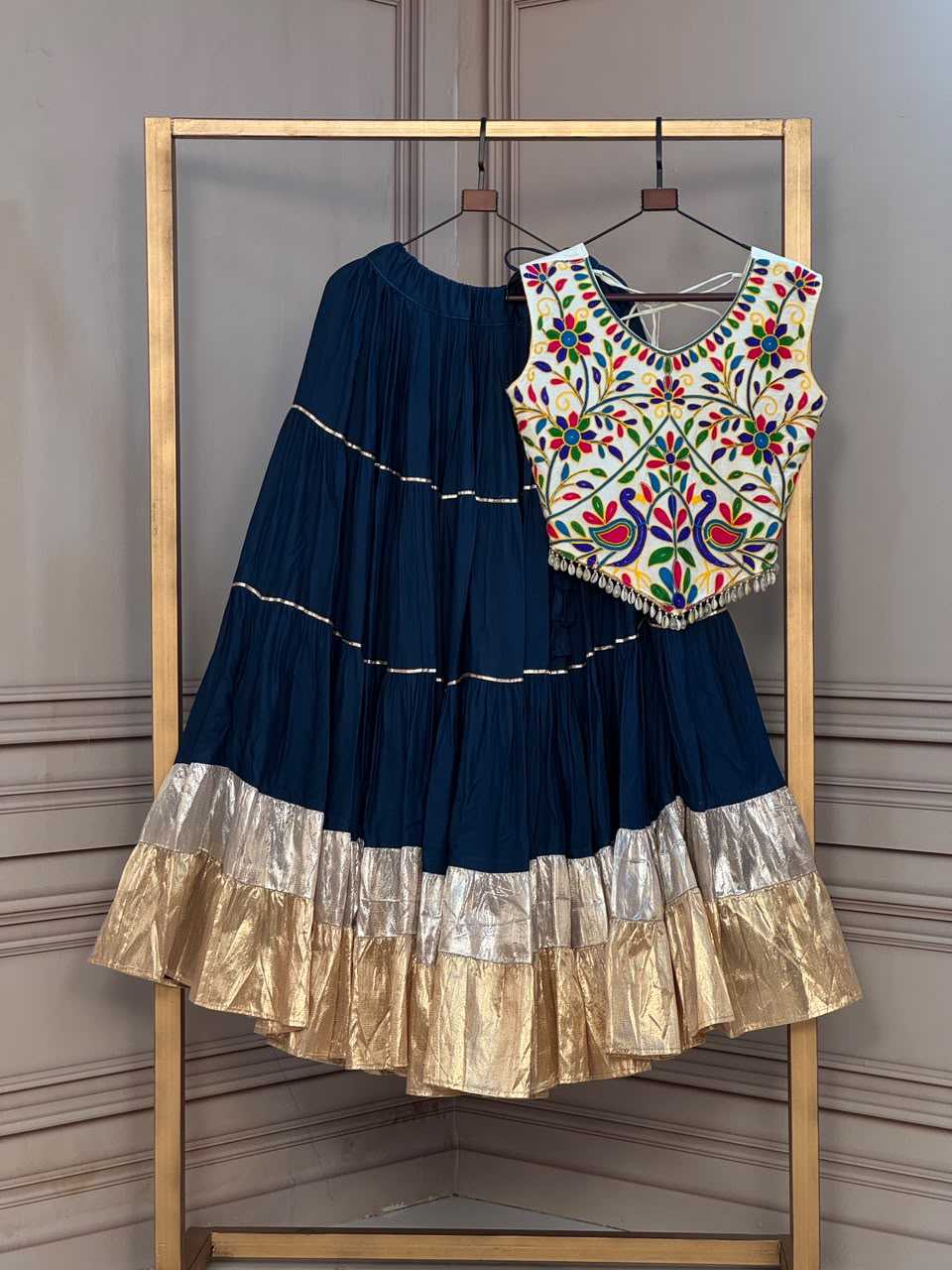 Rayon Designer Lehenga in Violet