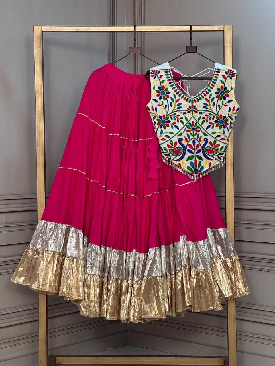 Rayon Designer Lehenga in Violet