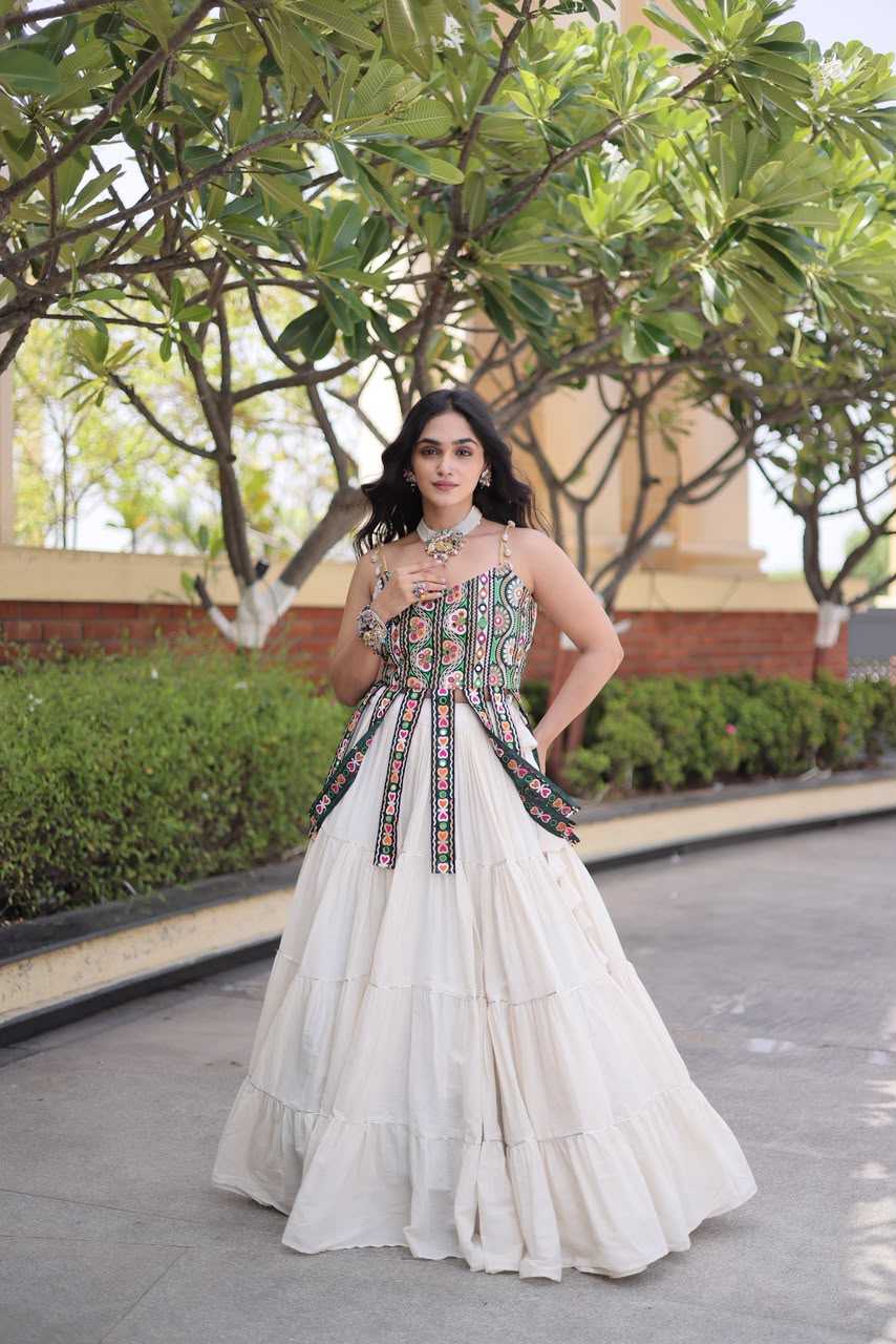 Cotton Designer Lehenga in Violet