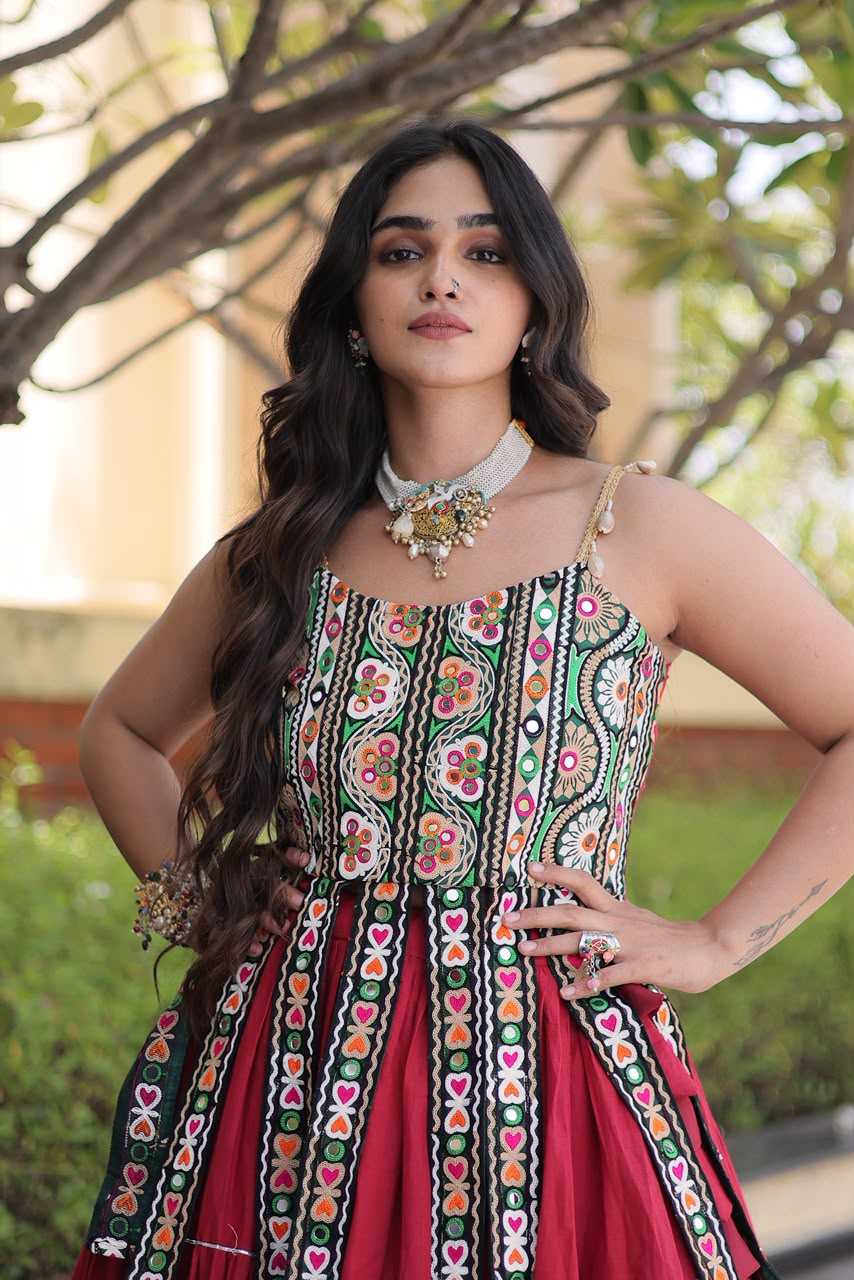 Cotton Designer Lehenga in Violet