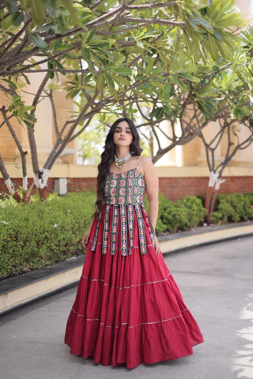 Cotton Designer Lehenga in Violet