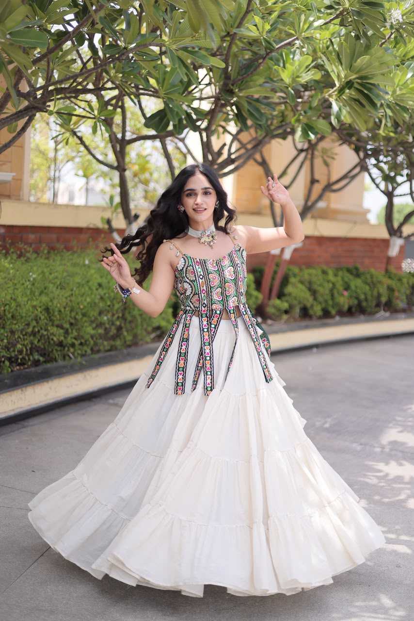 Cotton Designer Lehenga in Violet