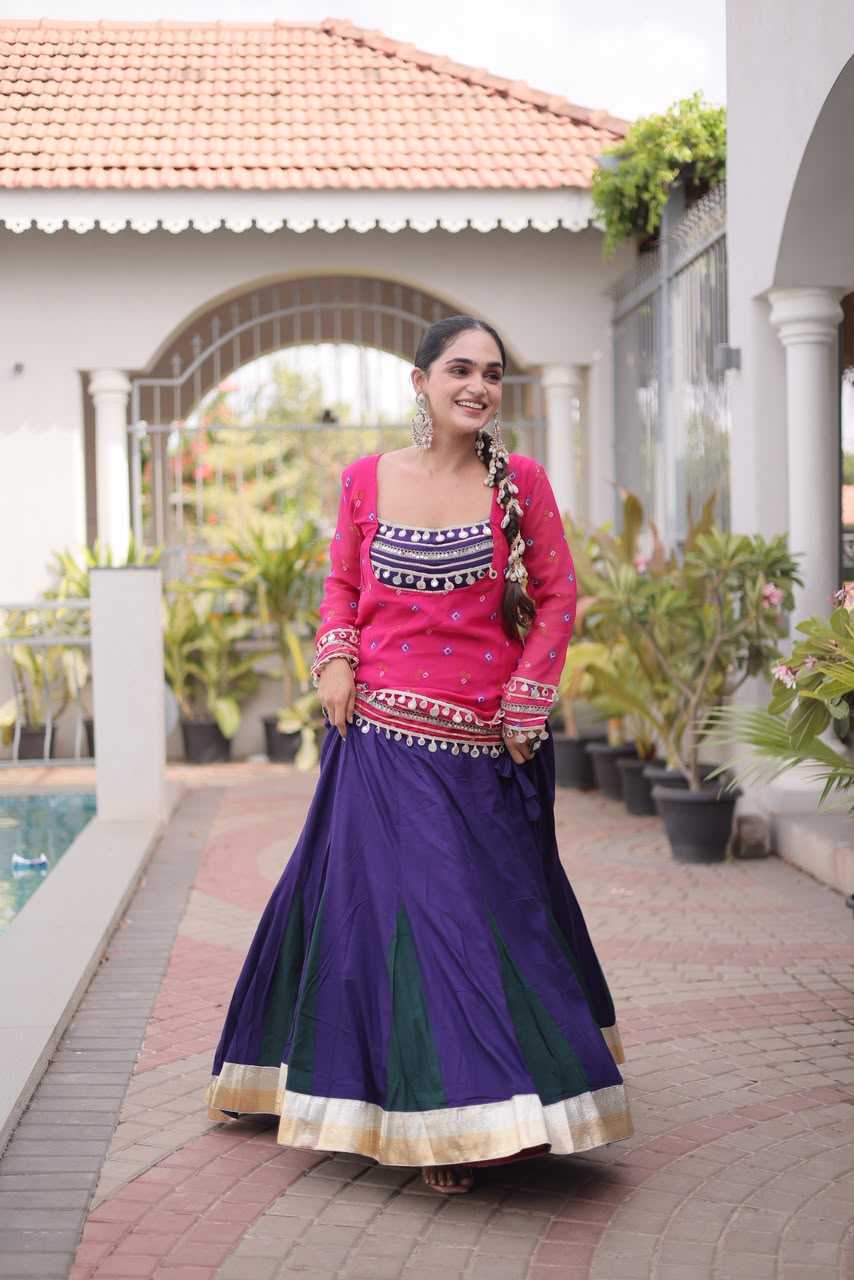 Rayon Designer Lehenga in Mehndi