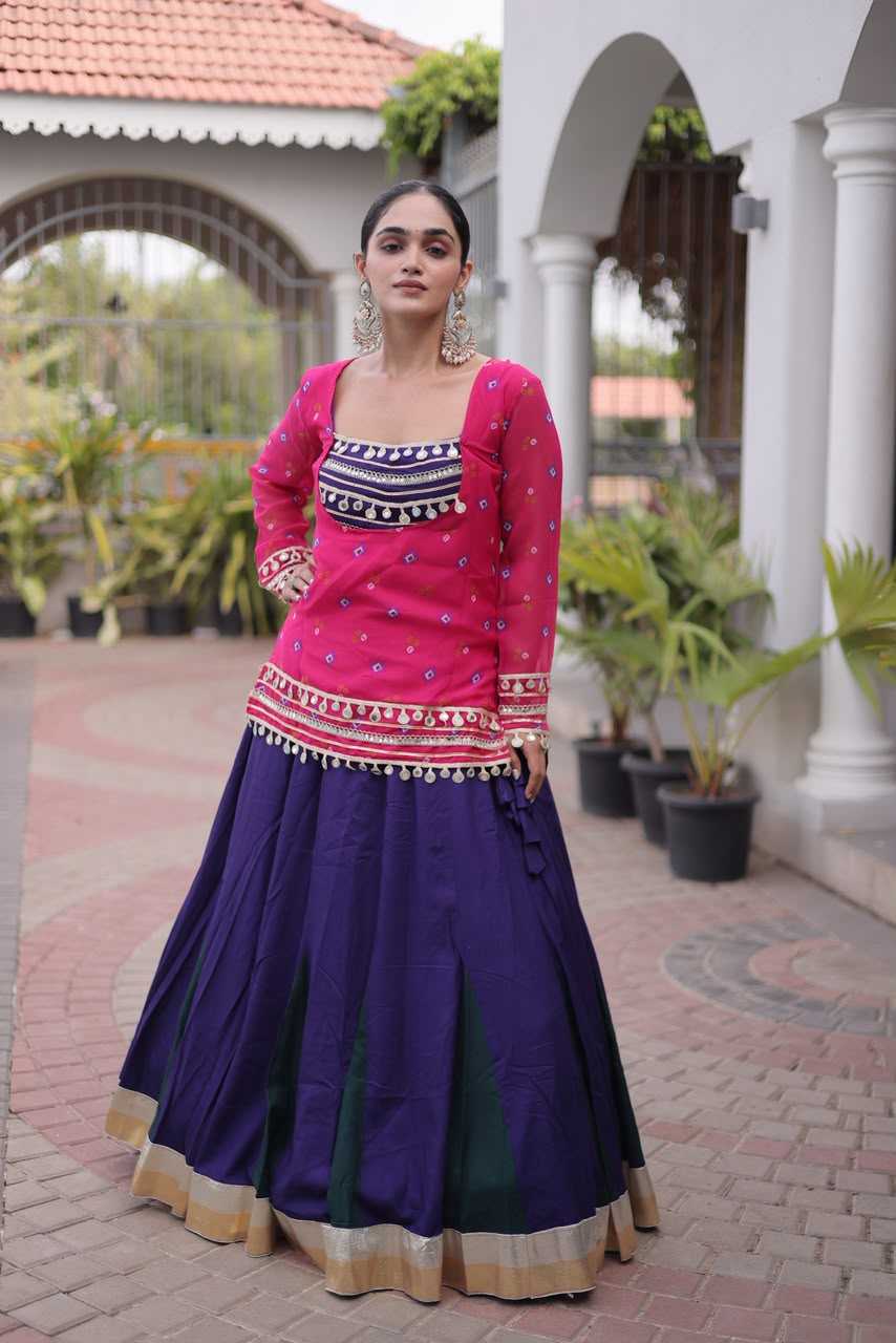 Rayon Designer Lehenga in Mehndi