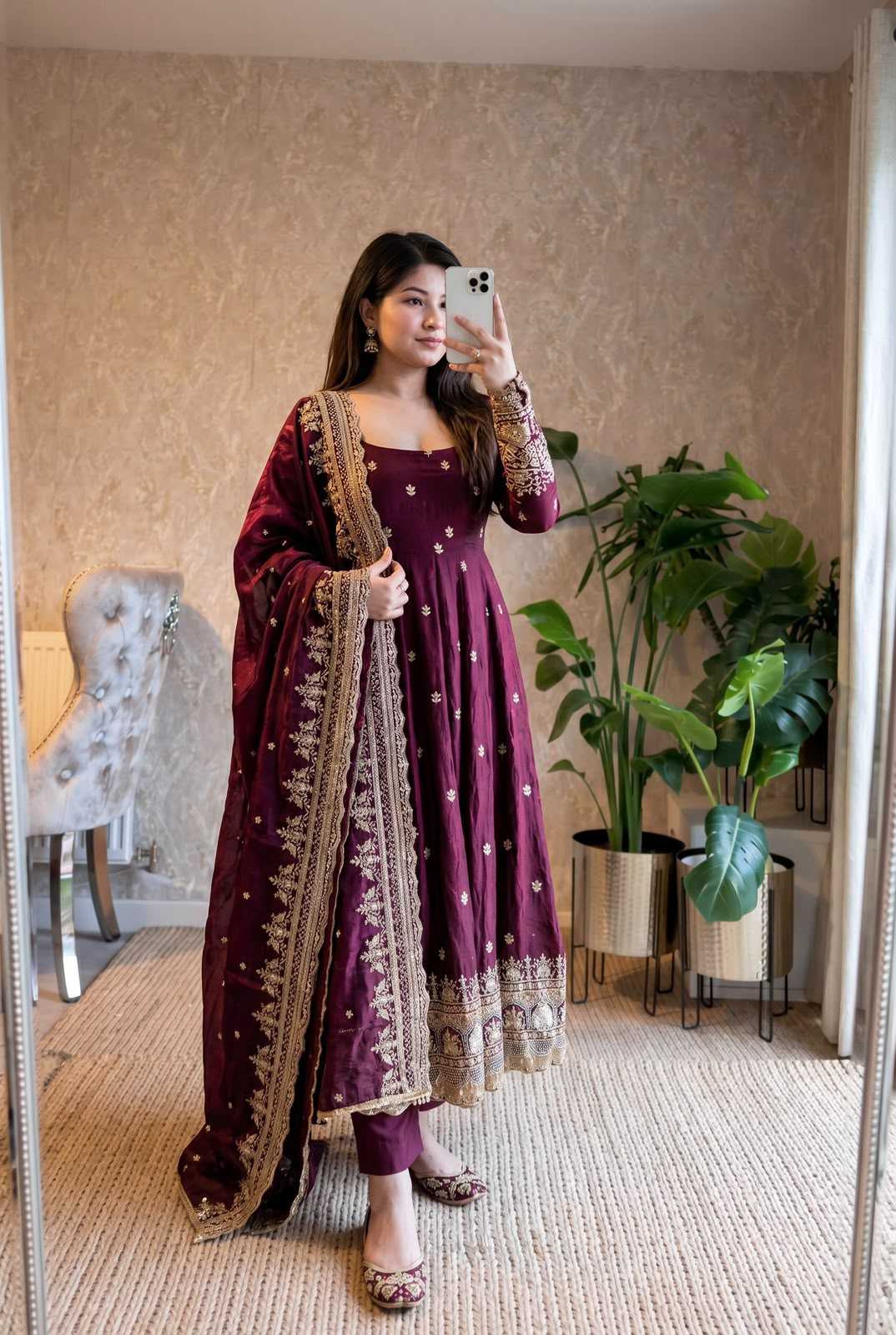 Embroidery Gown