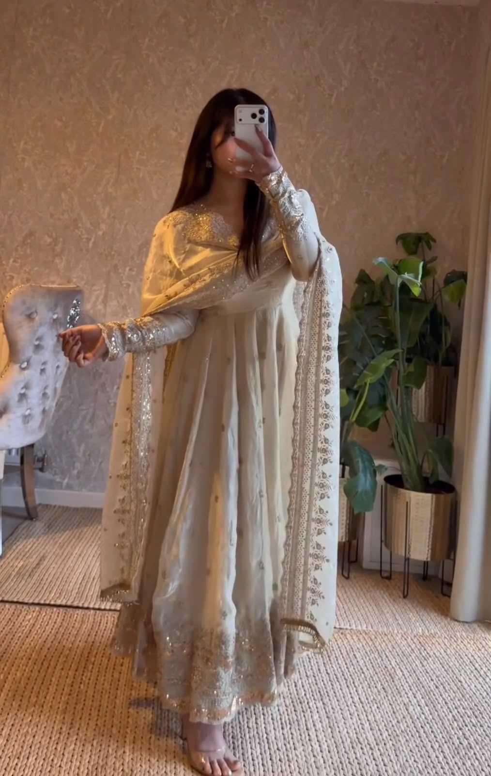 Embroidery Gown