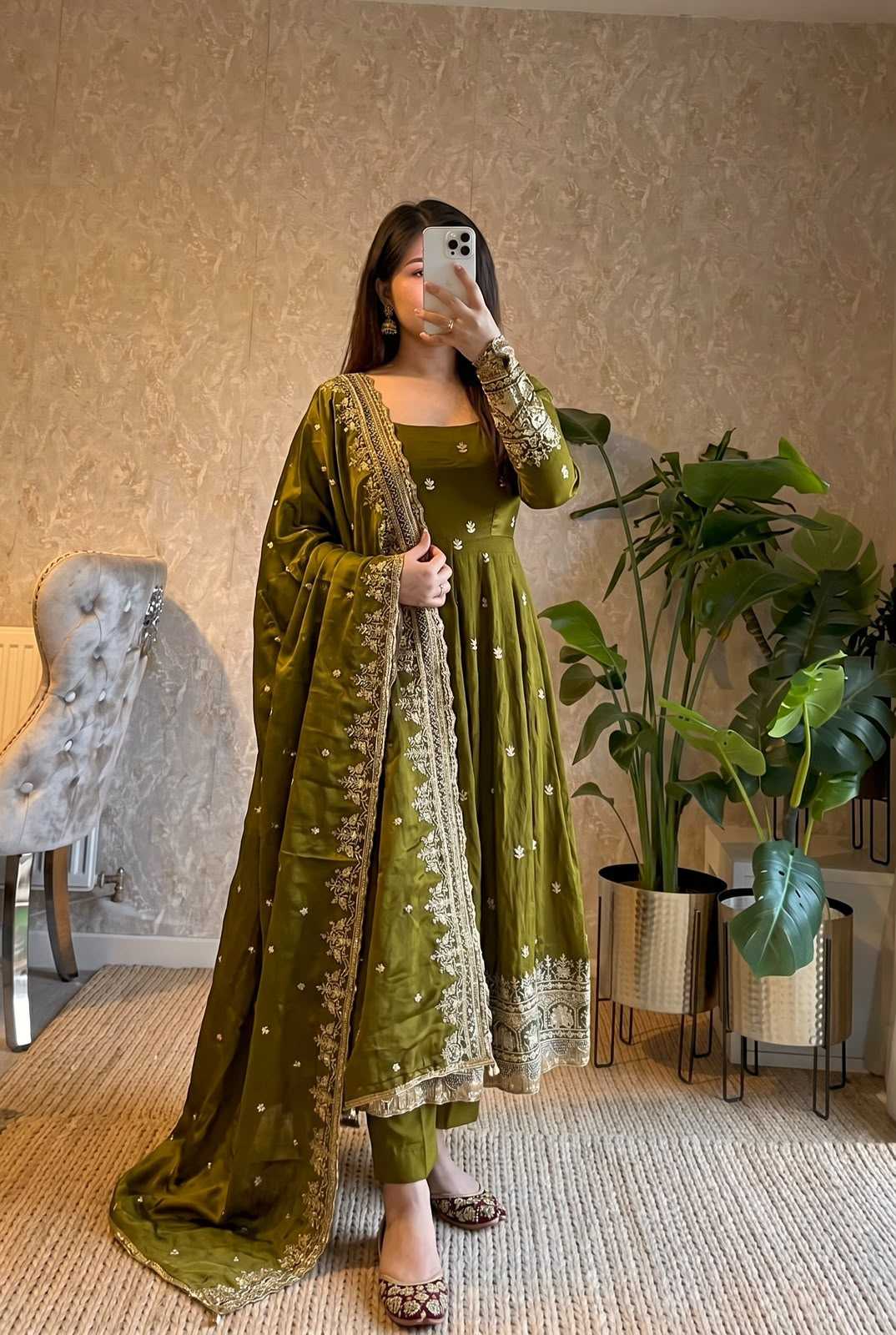 Embroidery Gown