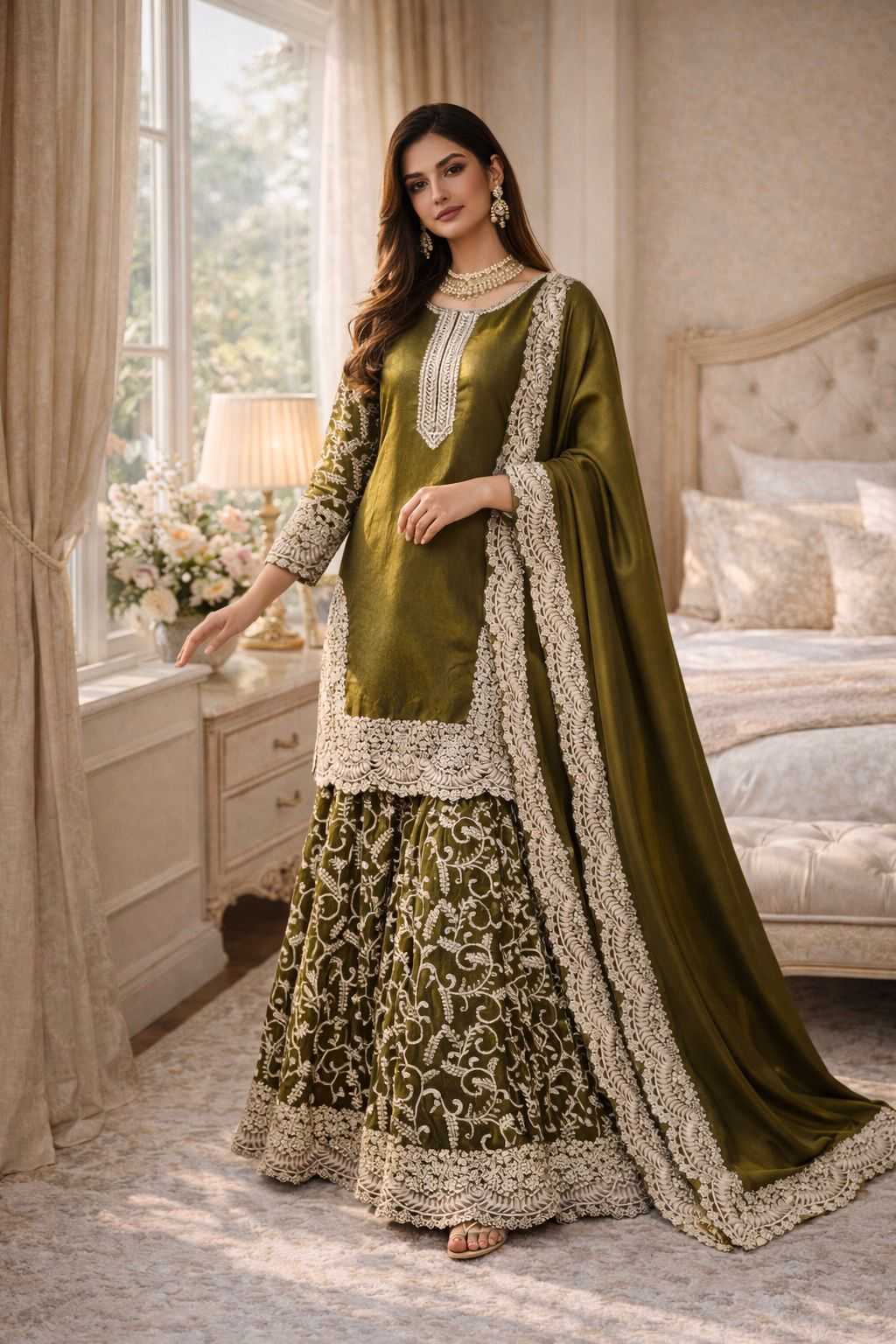 Heavy Silk Embroidery Suit