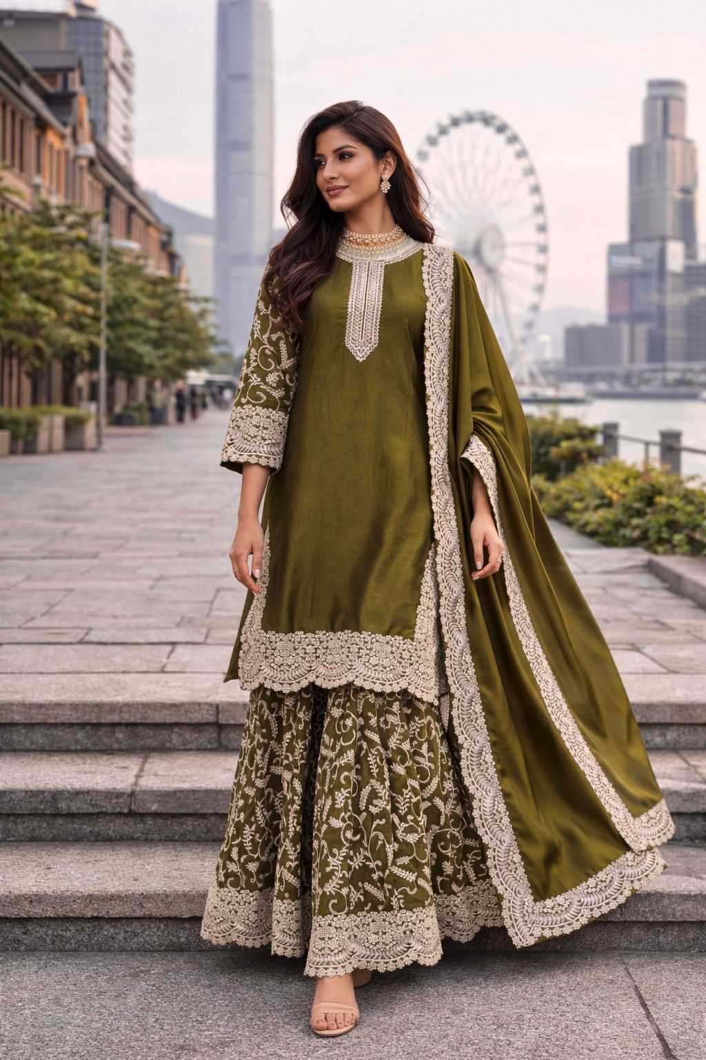 Heavy Silk Embroidery Suit