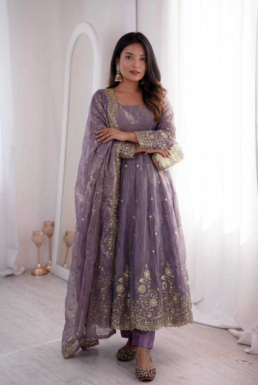 Silk Embroidery Gown