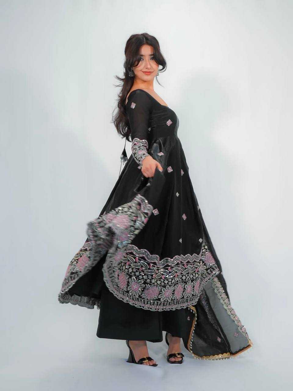 Silk Party Wear Gown