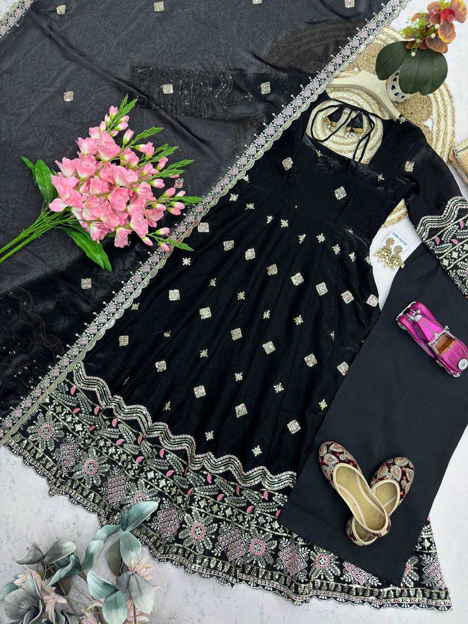 Silk Party Wear Gown