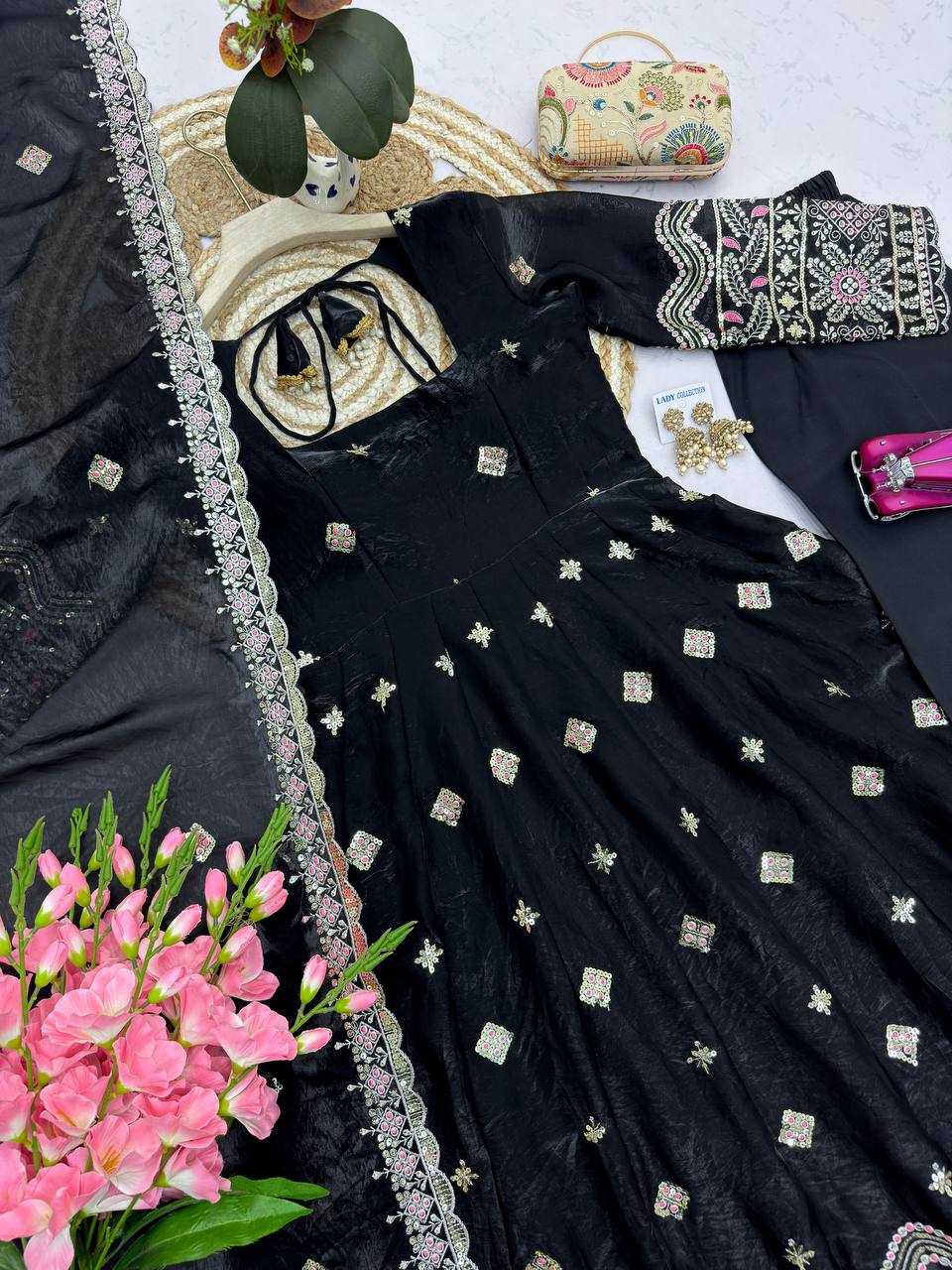 Silk Party Wear Gown