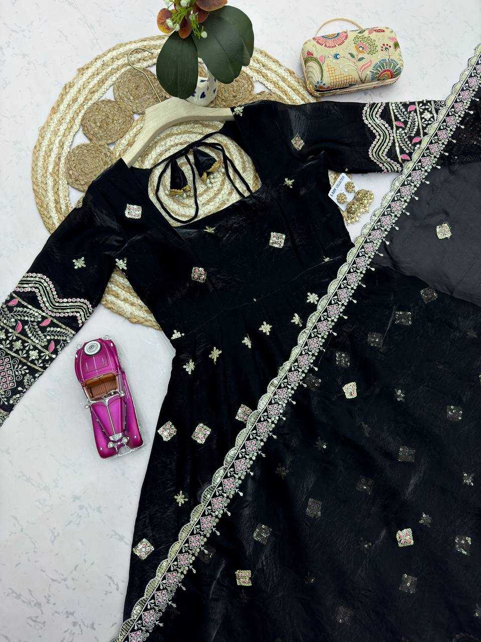 Silk Party Wear Gown