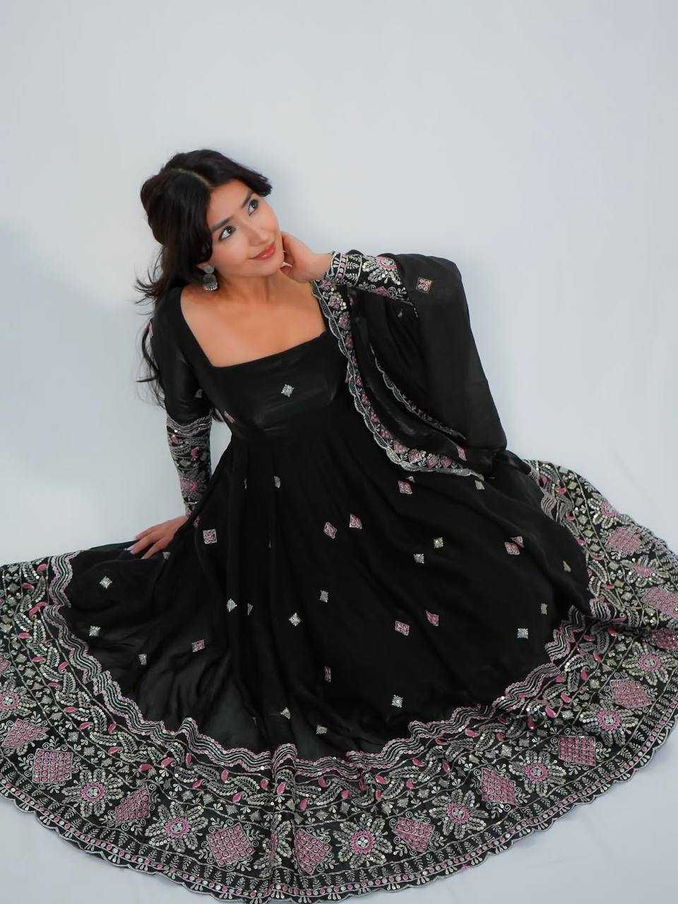 Silk Party Wear Gown