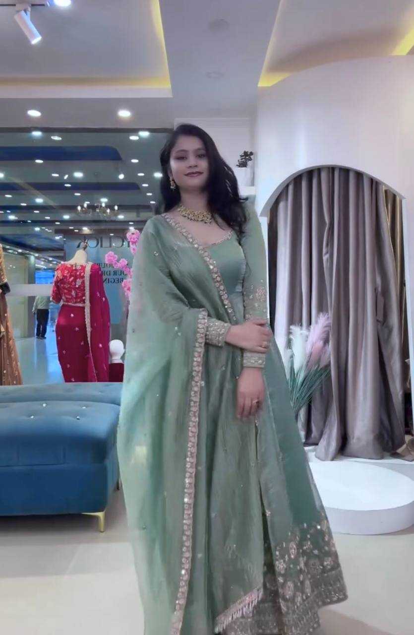 Heavy Silk Embroidery Gown