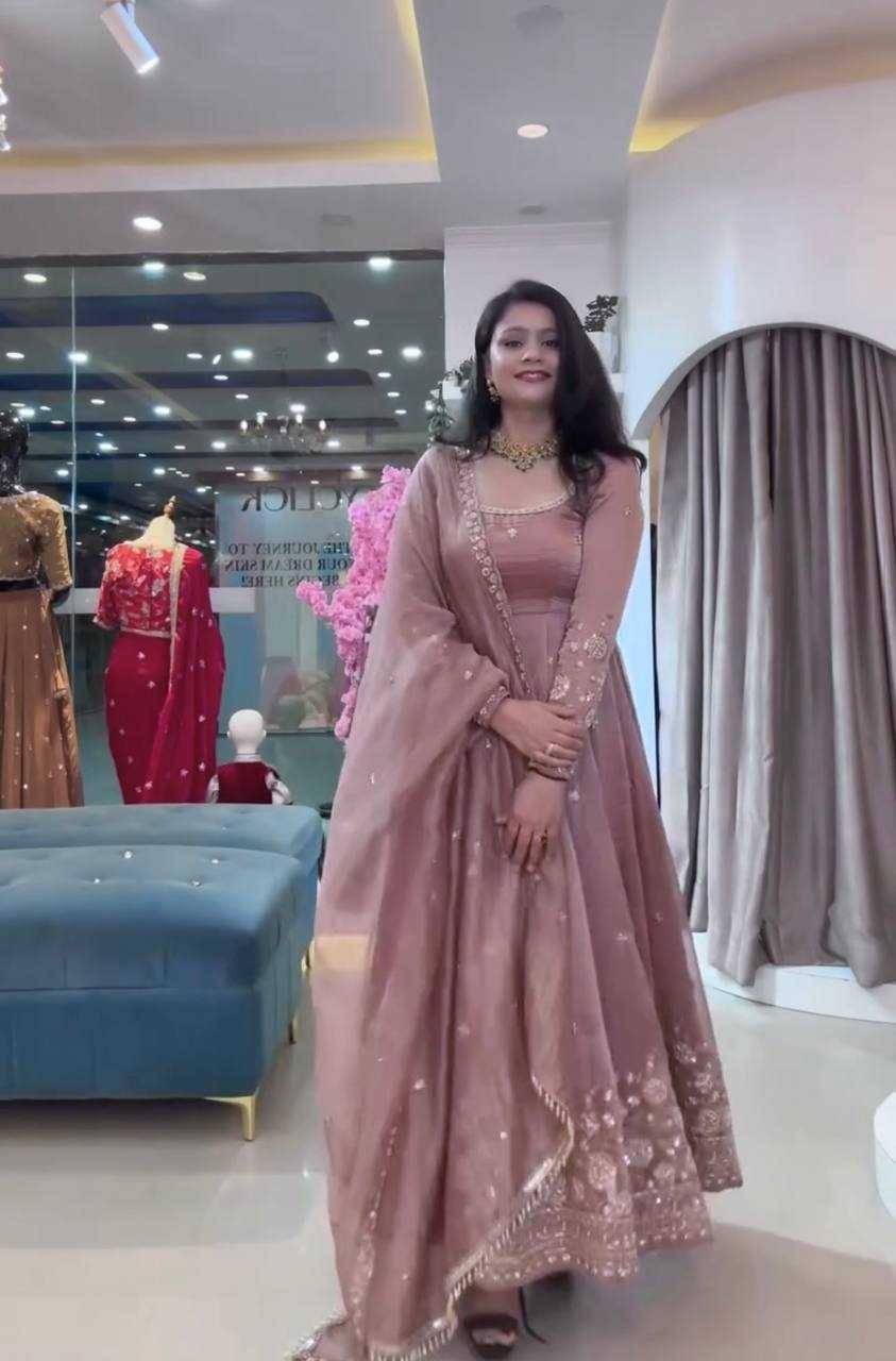 Heavy Silk Embroidery Gown