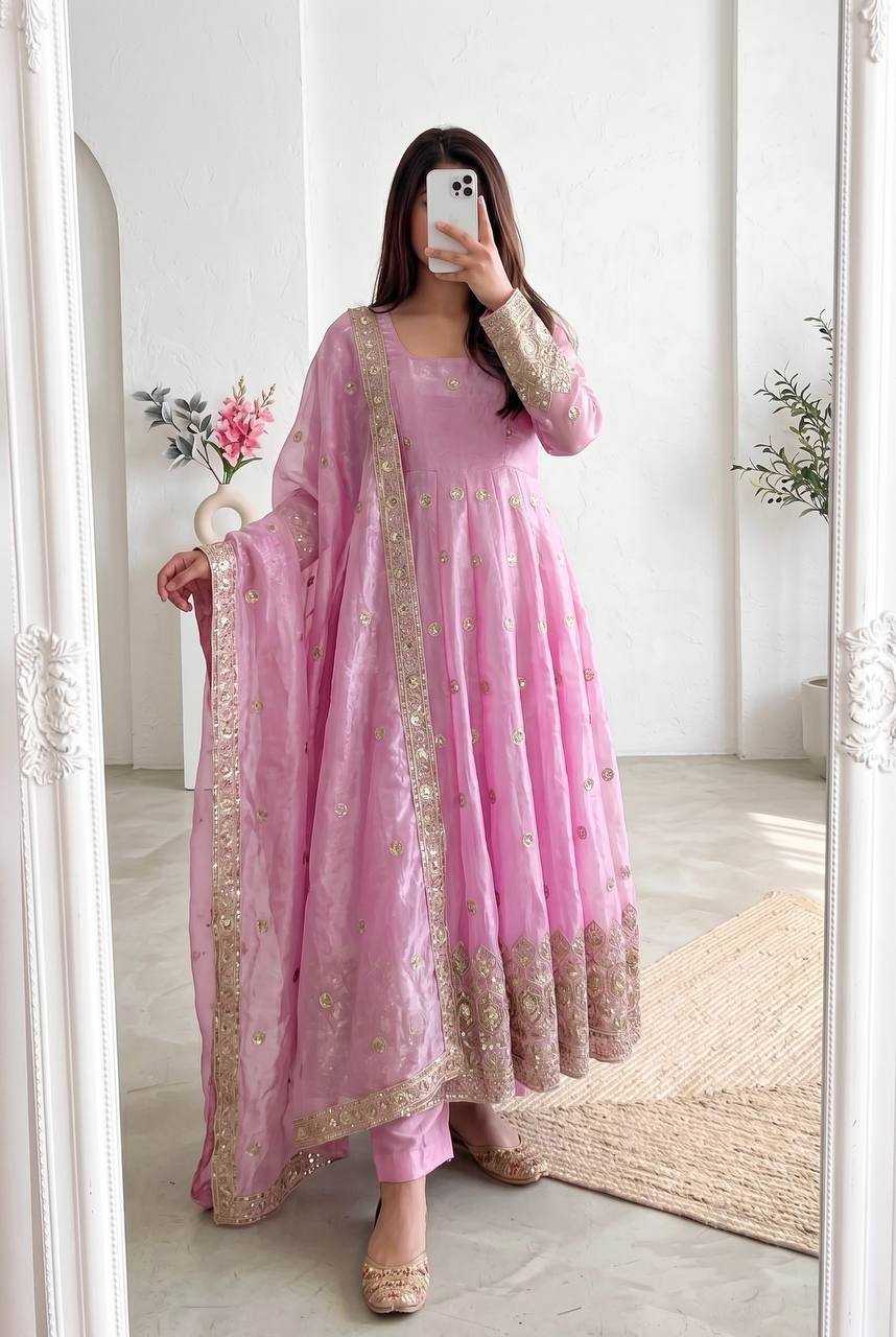 Heavy Silk Embroidery Gown