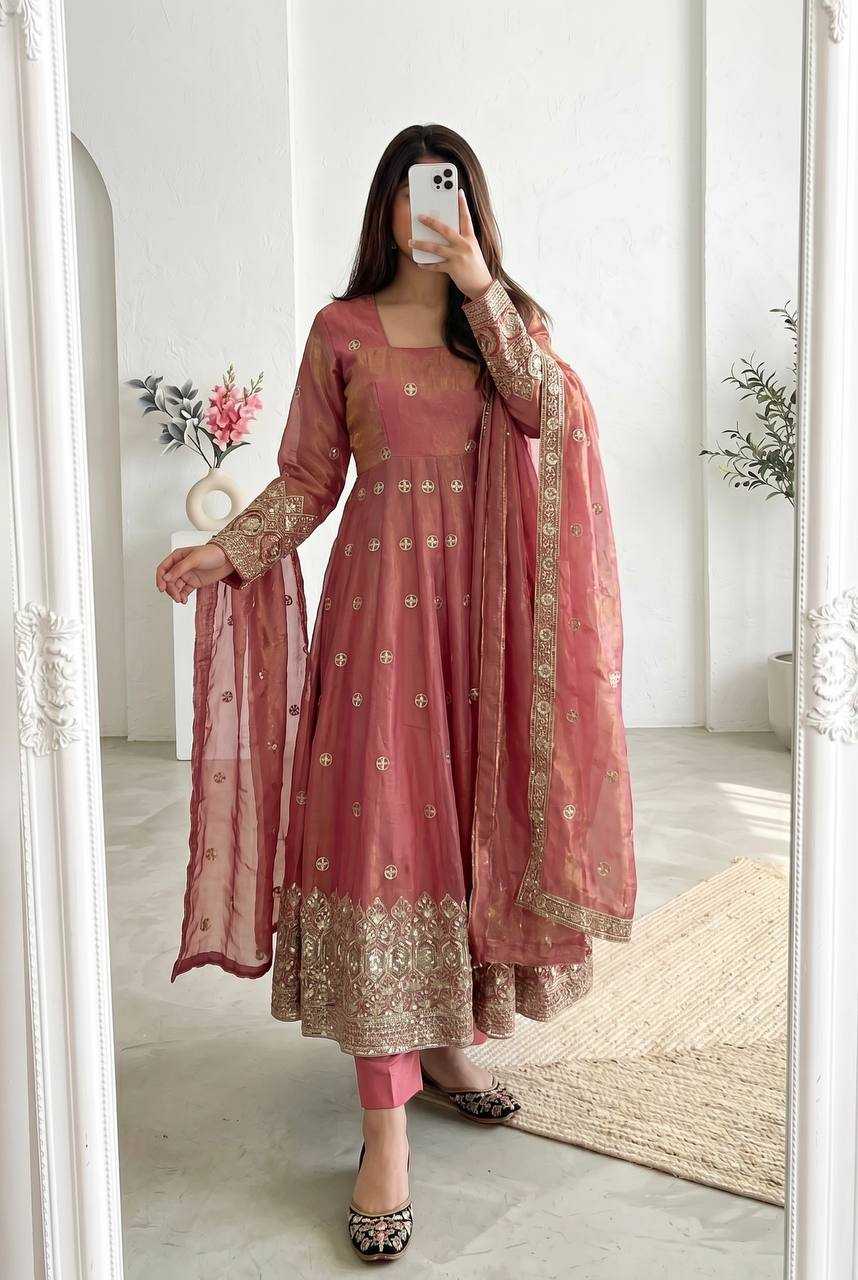 Heavy Silk Embroidery Gown