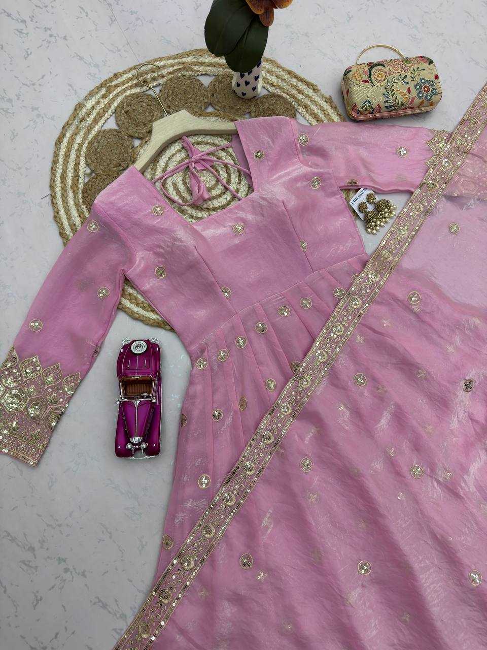 Heavy Silk Embroidery Gown