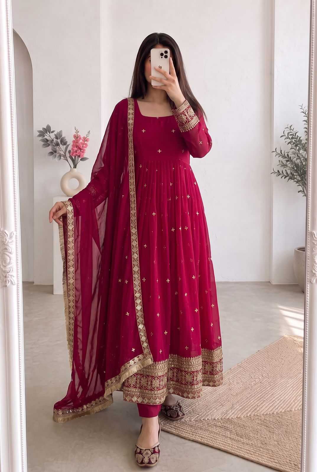 Fendy Embroidery Gown