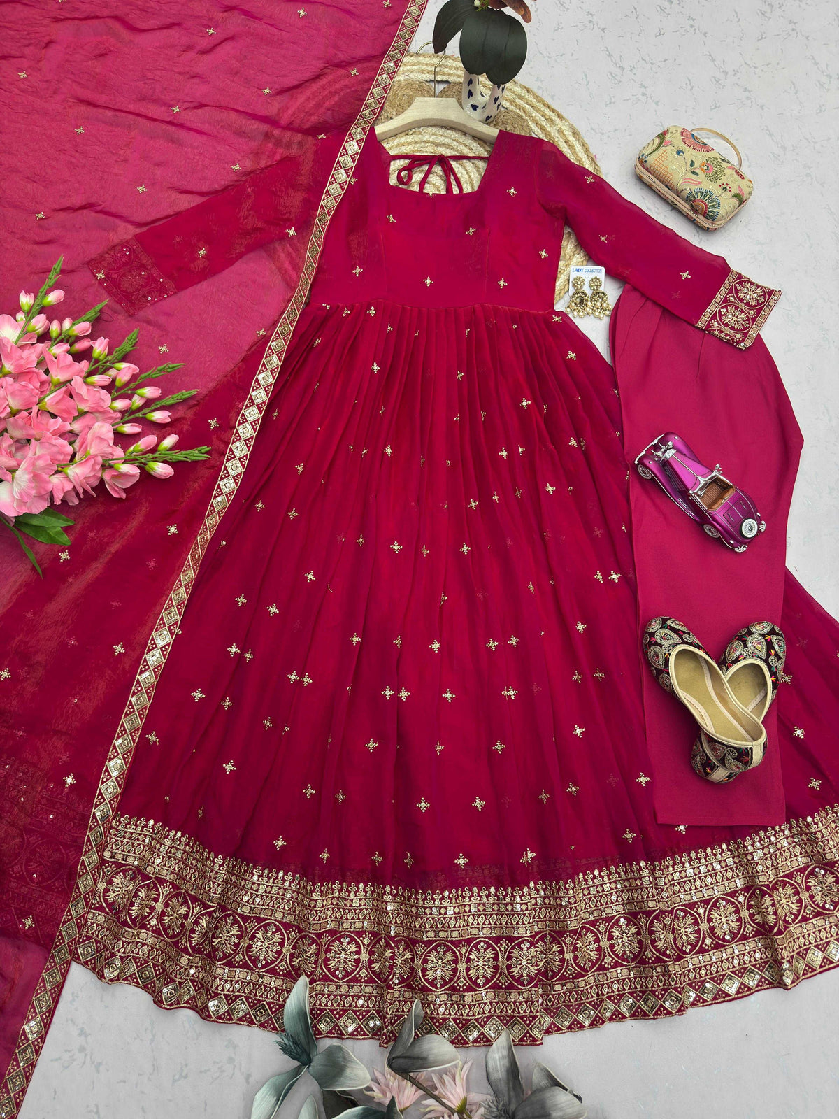Fendy Embroidery Gown