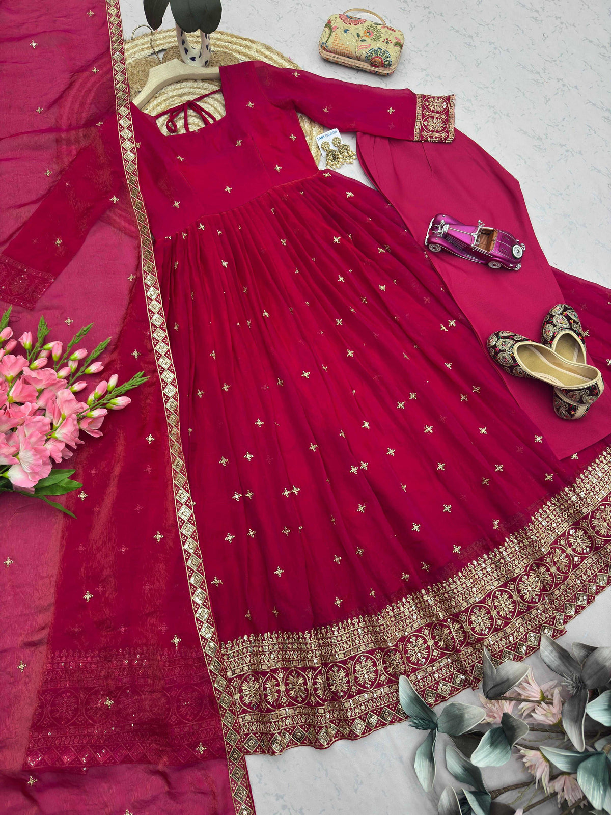 Fendy Embroidery Gown
