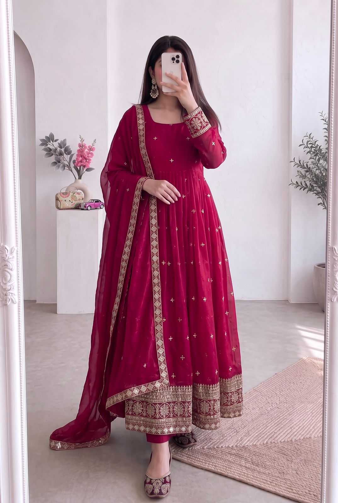 Fendy Embroidery Gown