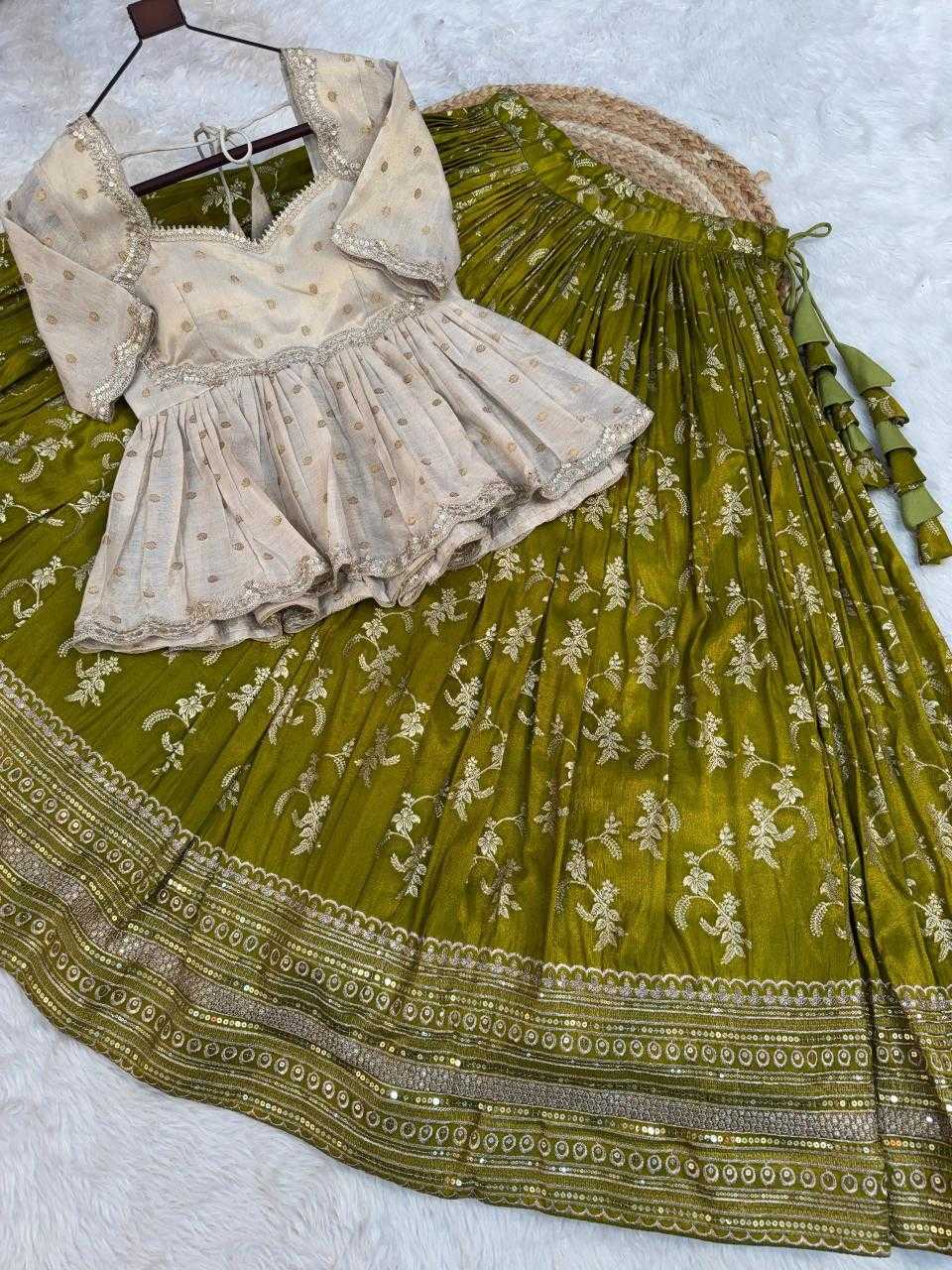 Pure Viscos Embroidered Lehenga