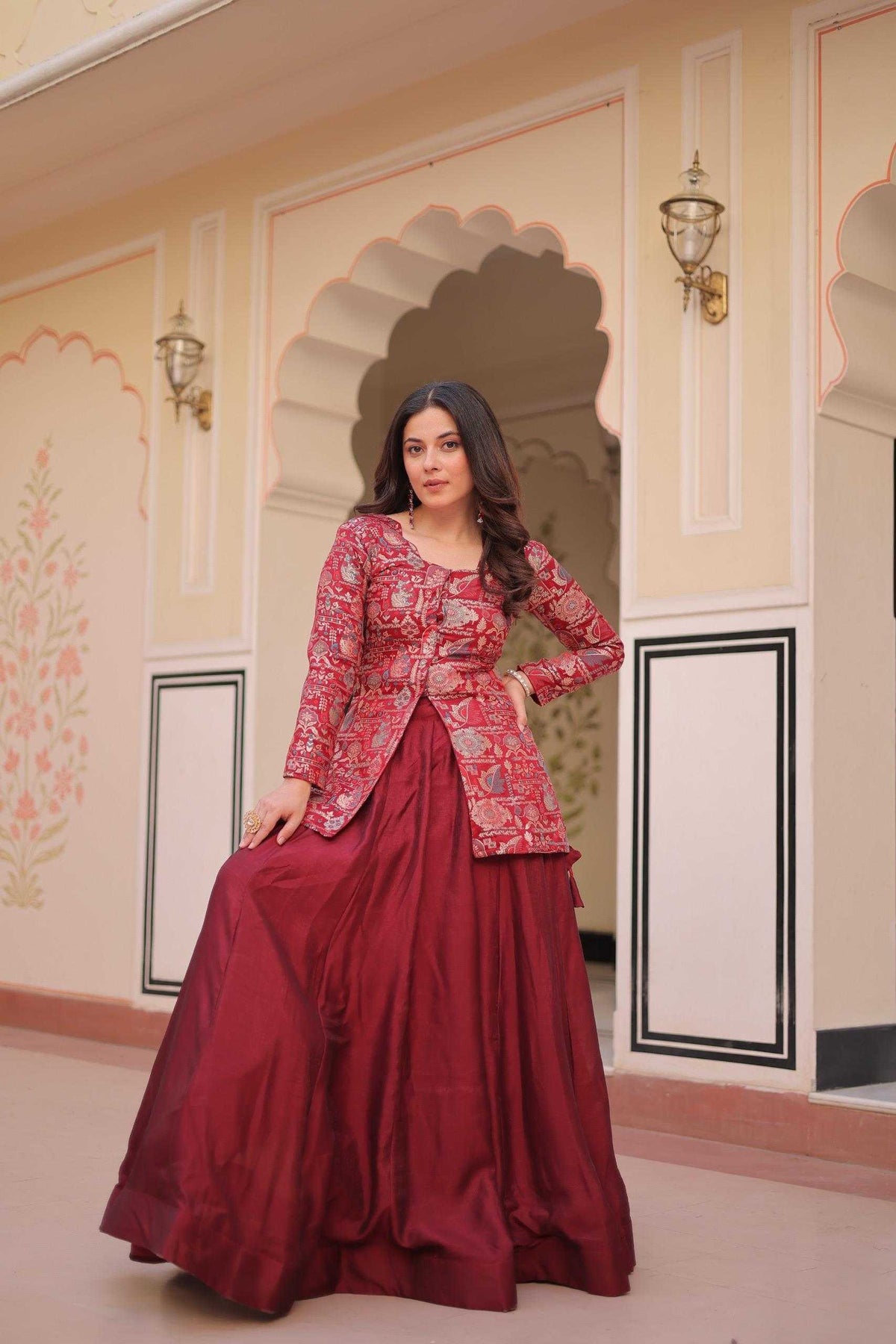 Shimmer Silk Designer Lehenga