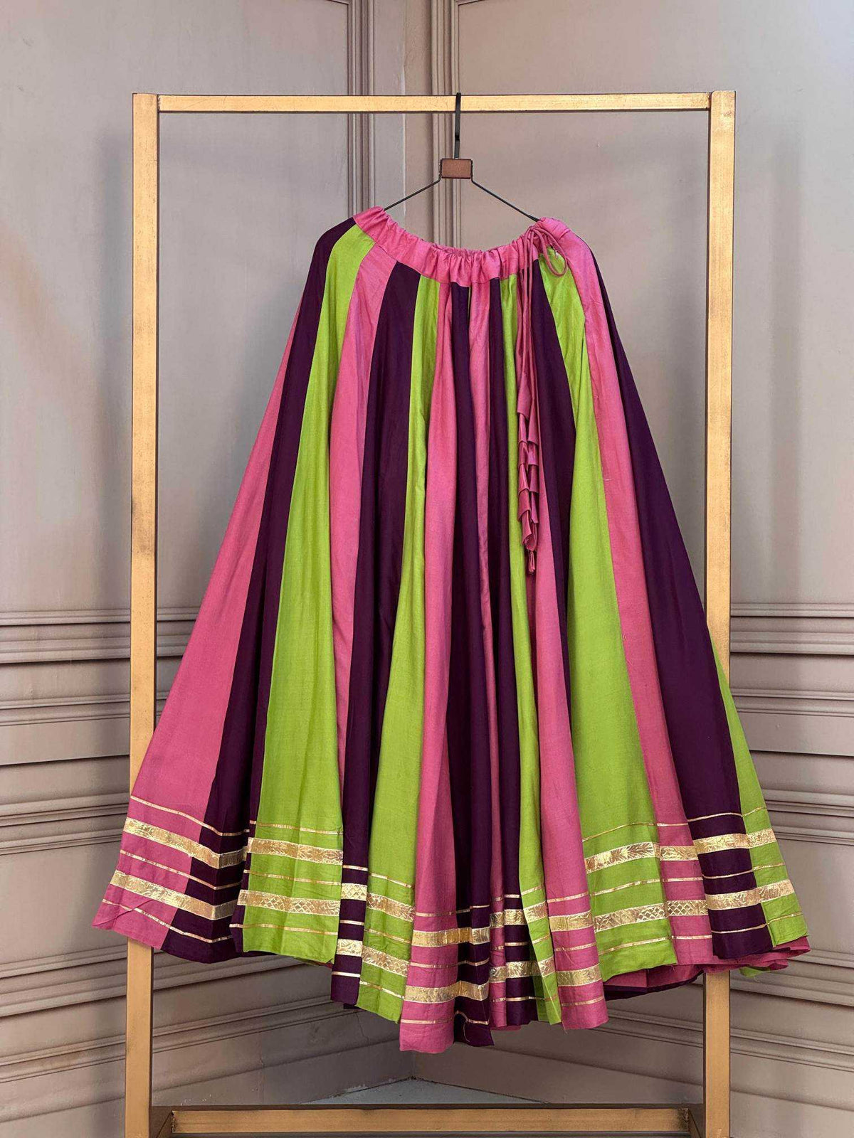 Rayon Traditional Lehenga in Pista