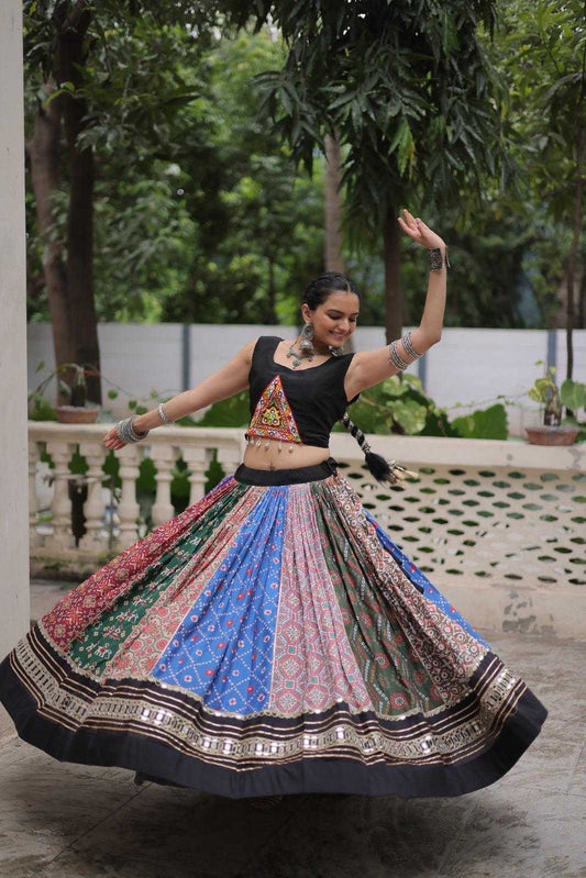 Cotton Printed Lehenga 7136