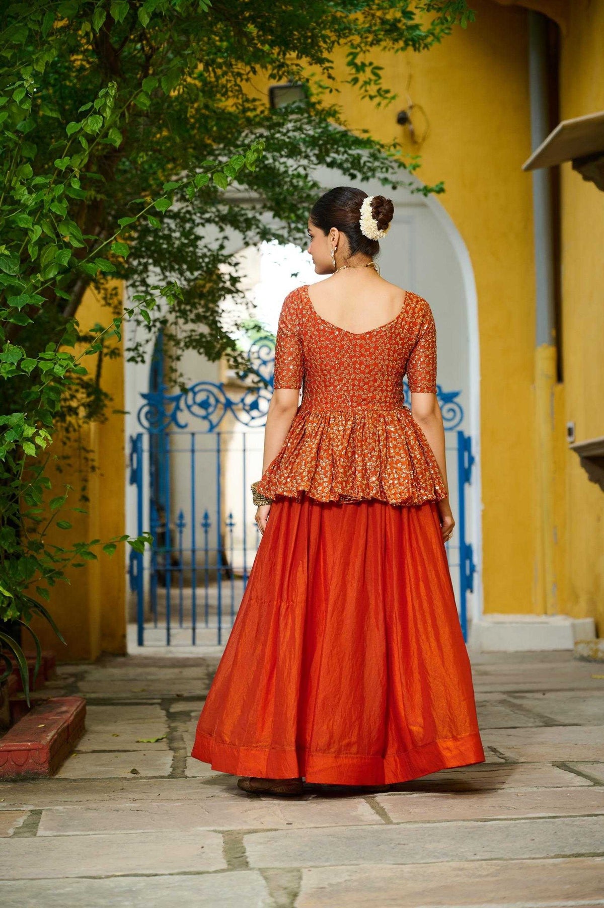 Fancy Embroidered Lehenga in Violet
