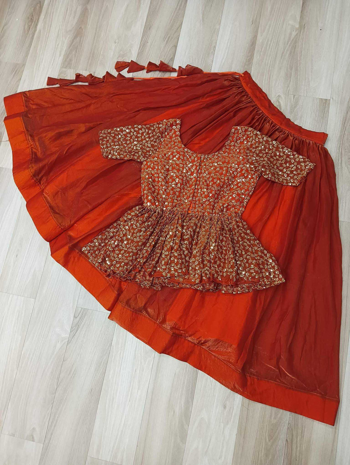 Fancy Embroidered Lehenga in Violet