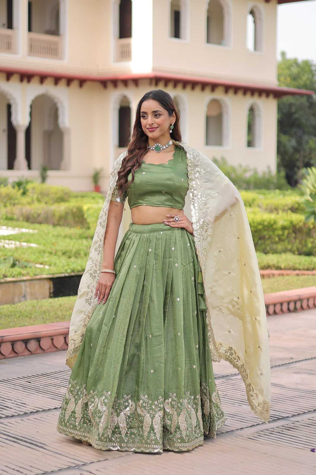Crunchi Embroidered Lehenga