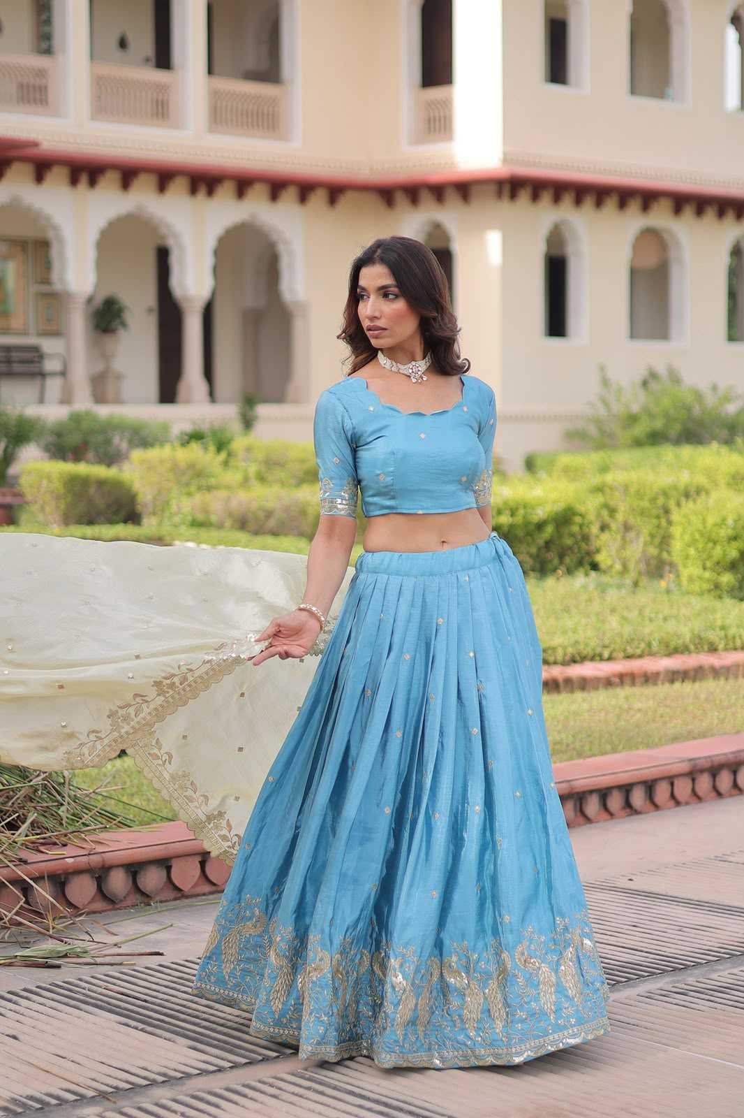 Crunchi Embroidered Lehenga
