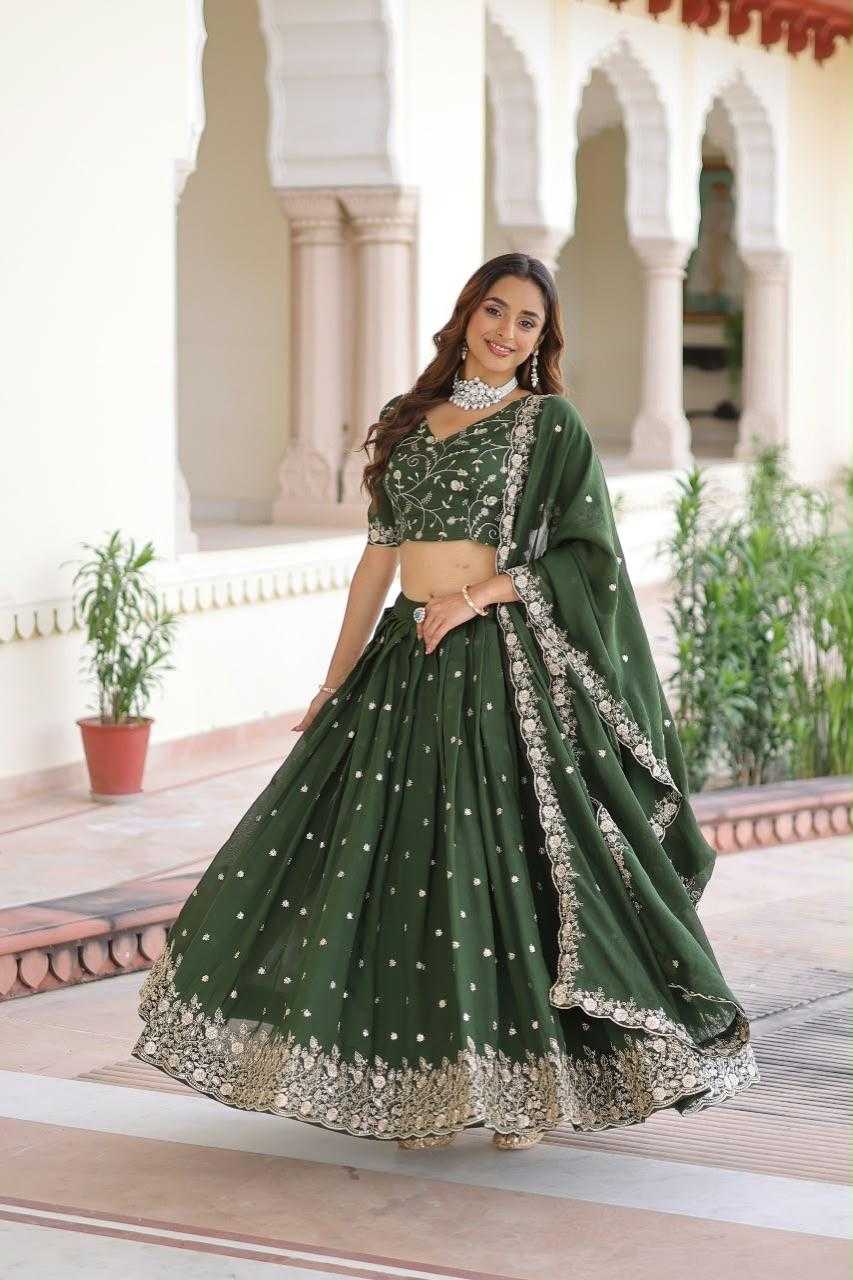 Vichitra Silk Lehenga 7154