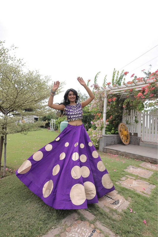 Heavy Roman Silk Lehenga in Yellow