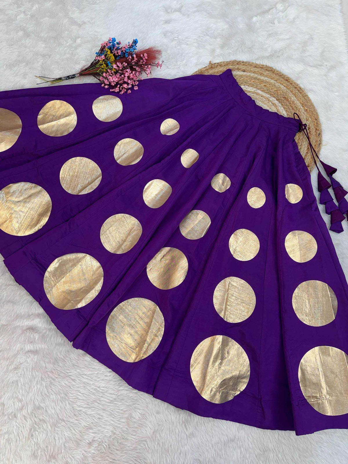 Heavy Roman Silk Traditional Lehenga in Dark Pink