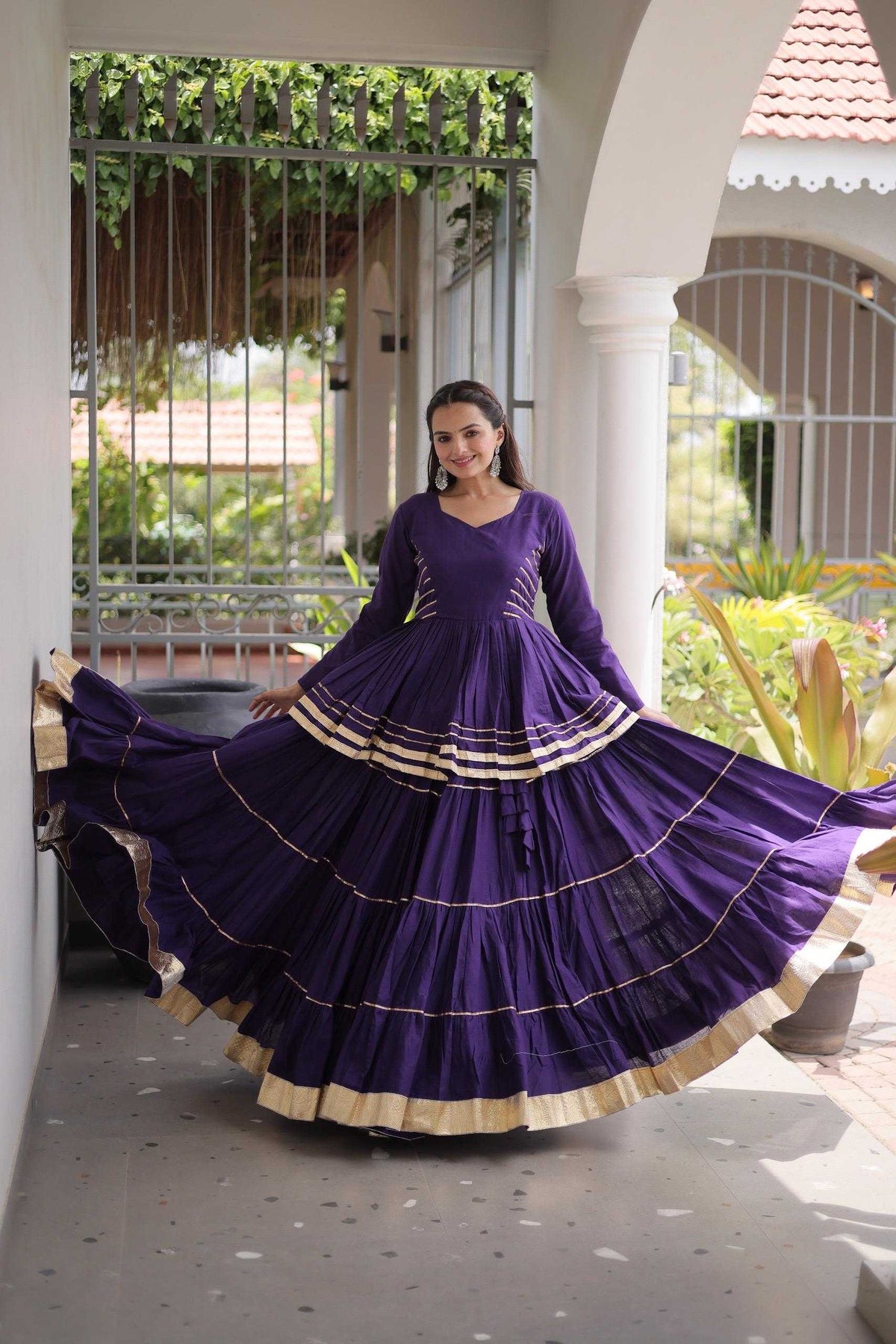 Cotton Traditional Lehenga in White
