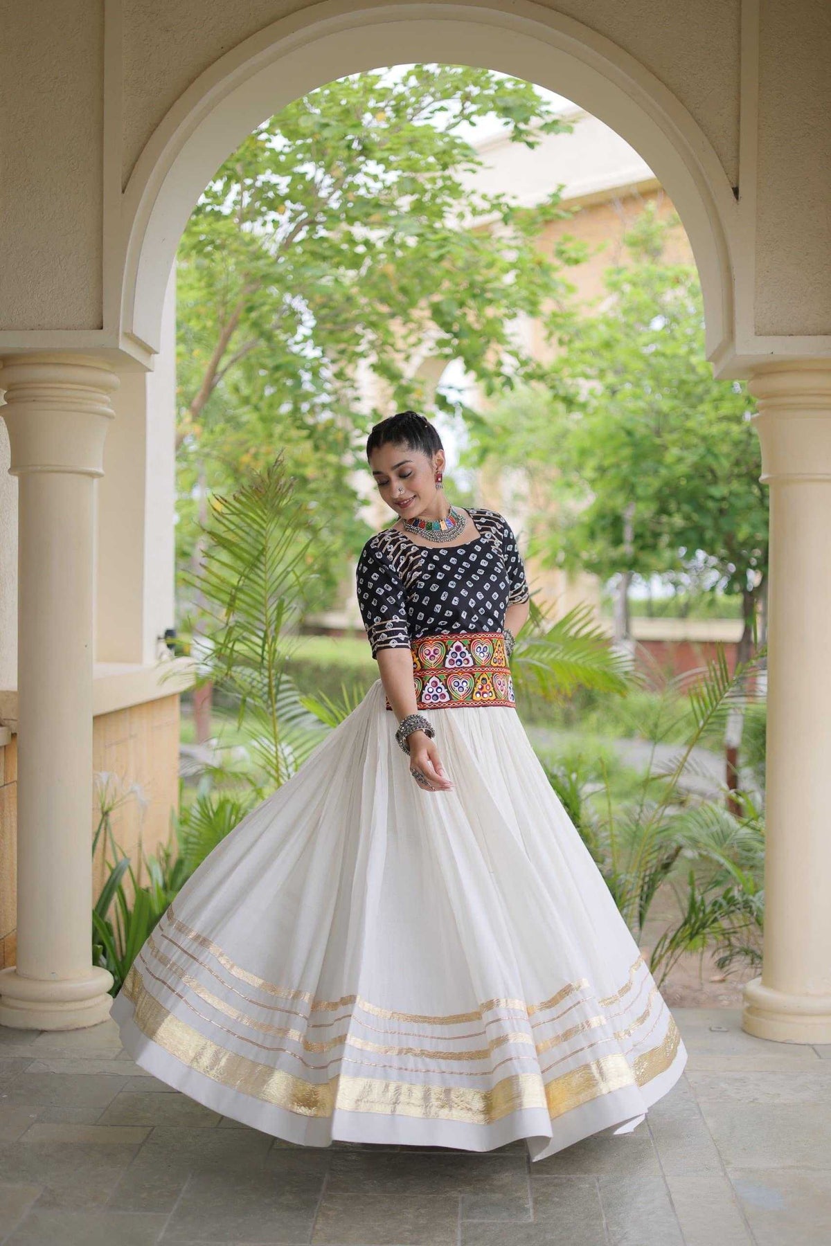 Cotton Traditional Lehenga in Blue