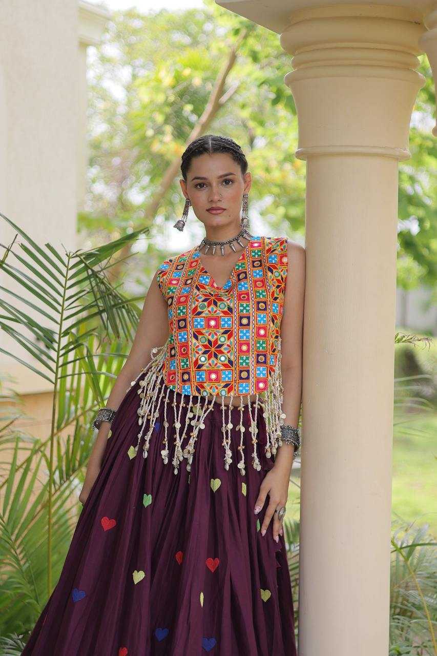 Cotton Designer Lehenga in Orange