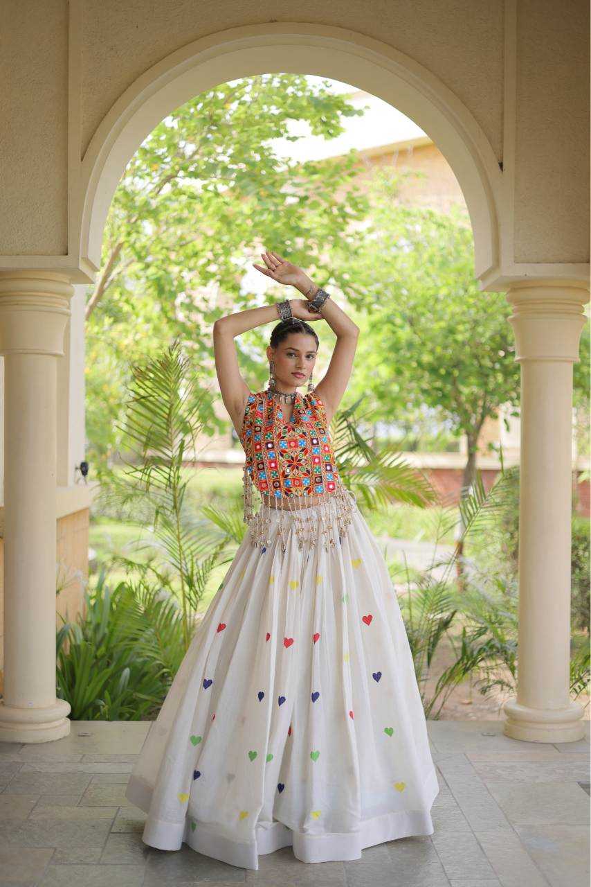 Cotton Designer Lehenga in Dark Wine