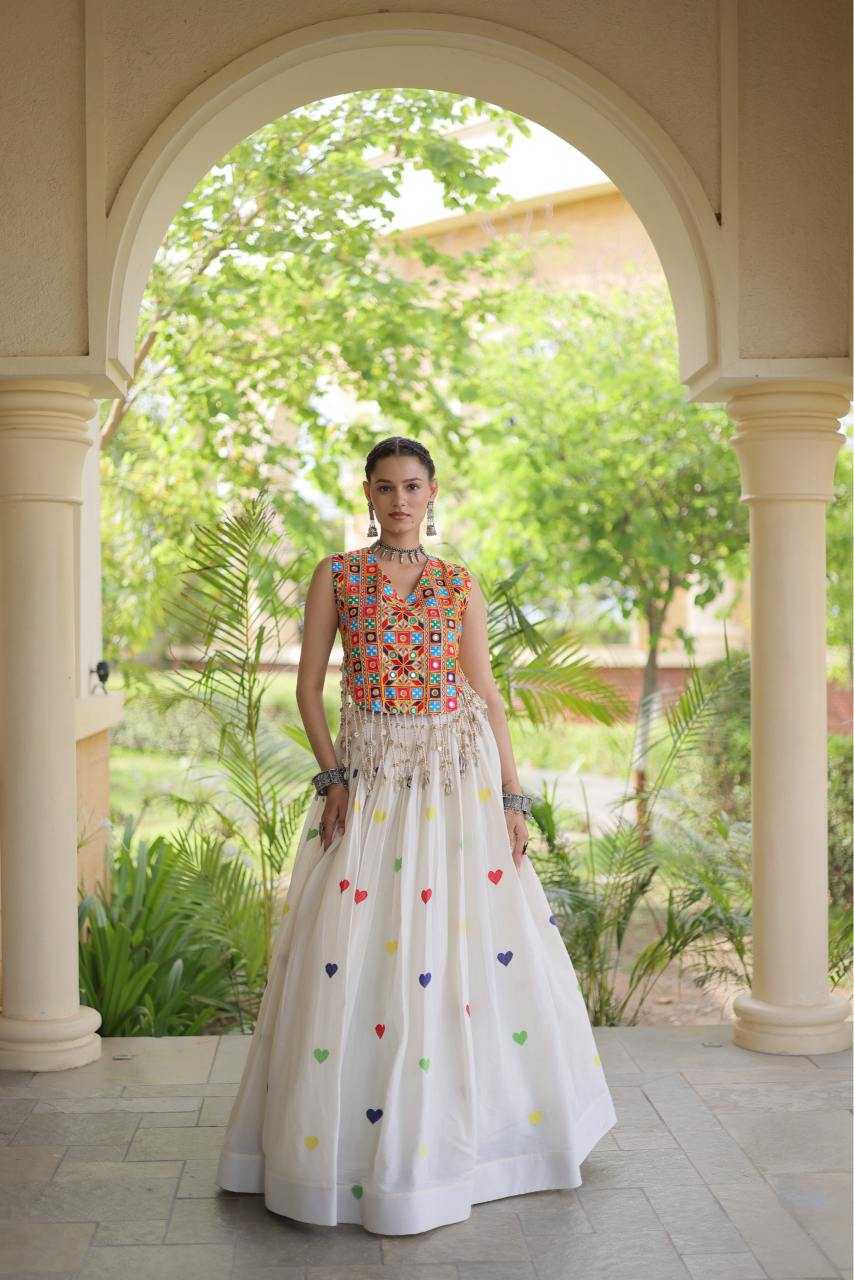 Cotton Designer Lehenga in Orange