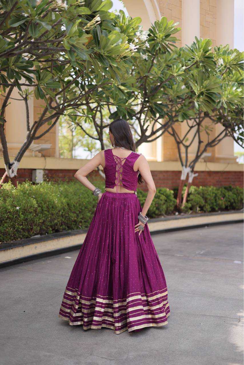 Rayon Designer Lehenga in Morpich