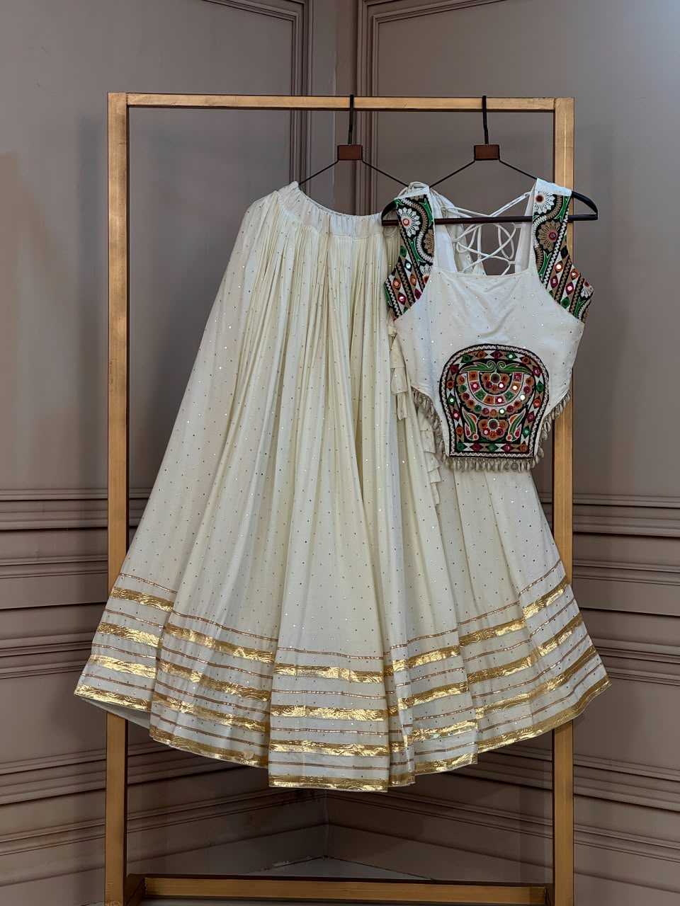 Rayon Designer Lehenga in Red