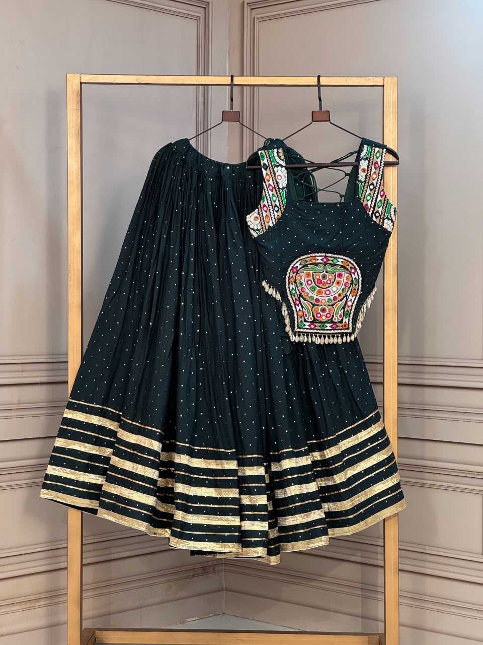 Rayon Designer Lehenga in Red