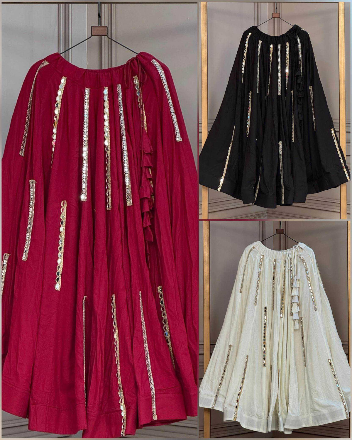 Rayon Designer Lehenga in White