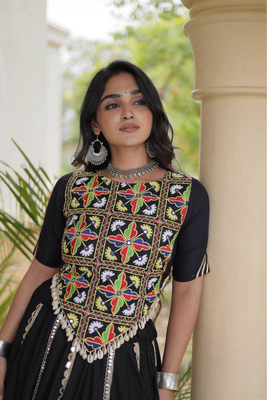 Rayon Traditional Lehenga in Rani